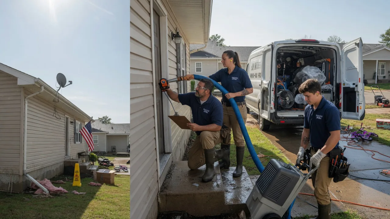 Ceiling Water Damage Restoration in Pryor, OK near me